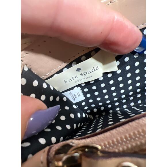 Kate Spade Astor Court Neda Quilted Zip Around Wallet in Wedgewood Gray Tan - Picture 6 of 12